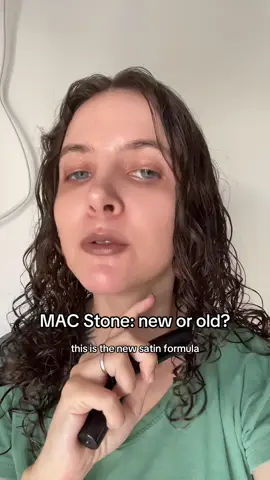This is the new vs old Mac stone lipstick battle. Both lipsticks are so different they should be called different names to be honest. Which one do you like more?  @maccosmetics #macstone #maclipstick 
