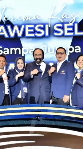 Ketua Umum Partai Nasdem, Surya Paloh, bangga atas sukses Rapat Kerja Nasional (Rakernas) Pertama Partai Nasdem di Makassar. Ia memberi apresiasi khusus kepada Ketua DPW Nasdem Sulsel, Rusdi Masse Mappasessu (RMS), dan Wakil Gubernur Sulsel, Fatmawati Rusdi, sebagai tuan rumah kegiatan akbar itu. Rakernas Nasdem digelar di Hotel Claro Makassar, Sulsel, selama Jumat-Minggu (8-10/8/2025). “Saya ingin mengucapkan terima kasih dan penghargaan sebesar-besarnya kepada tuan rumah, tepatnya di bawah kepemimpinan saudara Rusdi Masse. Lebih hebat lagi Ibu Wakil Gubernur, Ibu Fatmawati Rusdi. Kita semua peserta Rakernas merasa bahagia dan bangga,” ujar Surya Paloh di hadapan ribuan kader.  @Partai NasDem @Pasukan Biru 