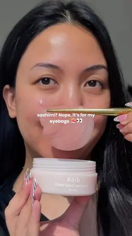 New fave! 👀 As a night owl, it’s exactly what I need 💖  PDRN Retinal Eye Patch from @Abib Cosmetics  #pdrneyepatch #eyepatch #retinal #puffiness #darkcircles 