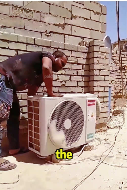 Cleaning of the outdoor unit of the air conditioner #fyp #knowledge #science #worklife #machine #DidYouKnow 