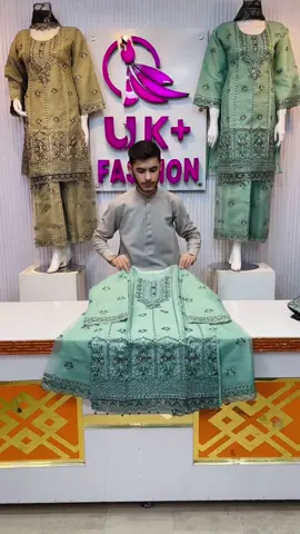 Mew organza shirt with flapper proce 5000 all over Pakistan home delivery #viral #trending #foryou 