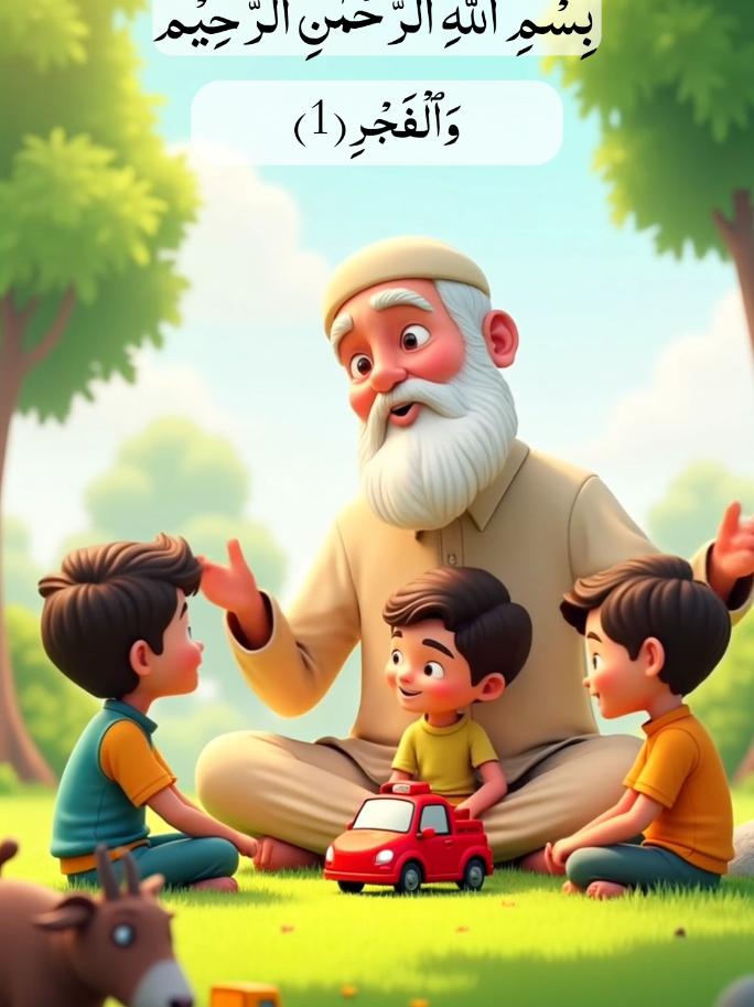 Kids reciting and learning سورةالفجر☀️🌄🌸🤍Al Fajar  is the 89th surah of the Qur'an, with 30 ayat or verses.This Sūrāh was revealed in Makkah. #quran #kids #learning #cartoon #trend 
