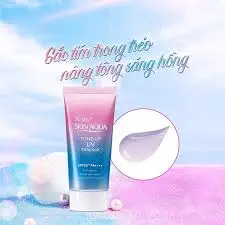 🌸 Kem chống nắng Skin Aqua Tone Up UV Essence Lavender ✨ SPF50+ PA++++ – chống nắng tối ưu ✨ Nâng tông sáng hồng tự nhiên, che xỉn màu ✨ Chất gel mỏng nhẹ, thấm nhanh, không bết dính ✨ Dưỡng ẩm, mềm da – dùng thay kem lót 💖 Hợp mọi loại da, đặc biệt da xỉn màu 📦 Tuýp 80g – Hàng Nhật nội địa chính hãng