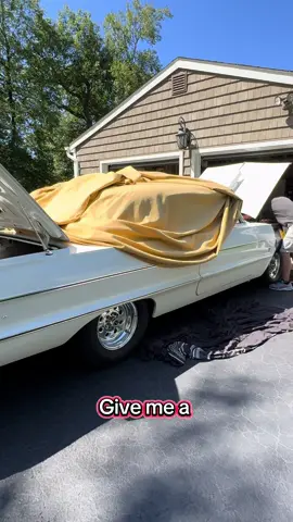 POV Me to my car: No drama, please just horsepower. #chevy #64impala #carcommunity 