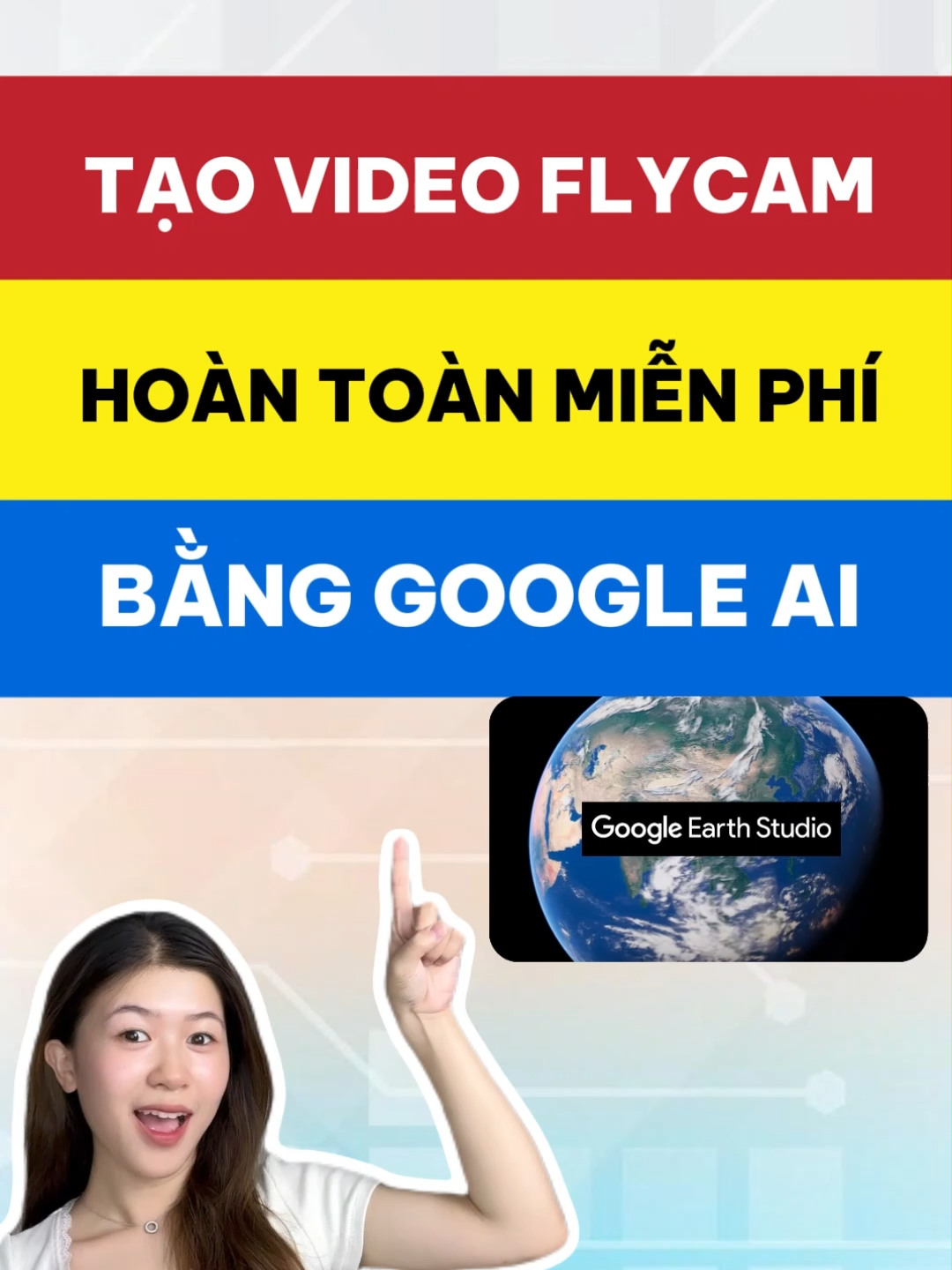 Tạo video flycam siêu đẹp hoàn toàn miễn phí #muachungtool #xuhuong #congnghekhongkho #aitools #LearnOnTikTok #videoai #googleearth #googleai