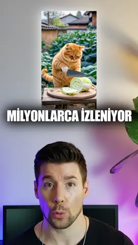 Yapay Zekaya insan gibi kedi videoları yaptırıyoruz🐱 #yapayzekâ #ai #kedi #chatgpt  Prompt: 