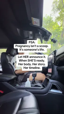 PSA. Her body, her baby, her news. 📣 #pregnant #pregnancy #pregnancyjourney 