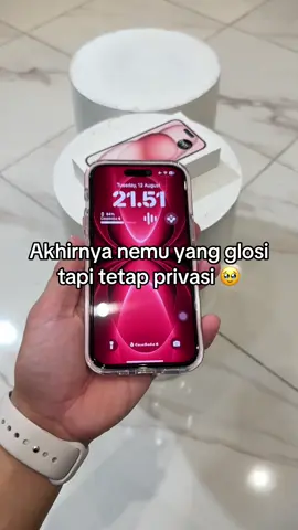 Finally nemu yang glosi tapi tetap privasi dari samping #temperedglass #iphonetrick #screenprotector 