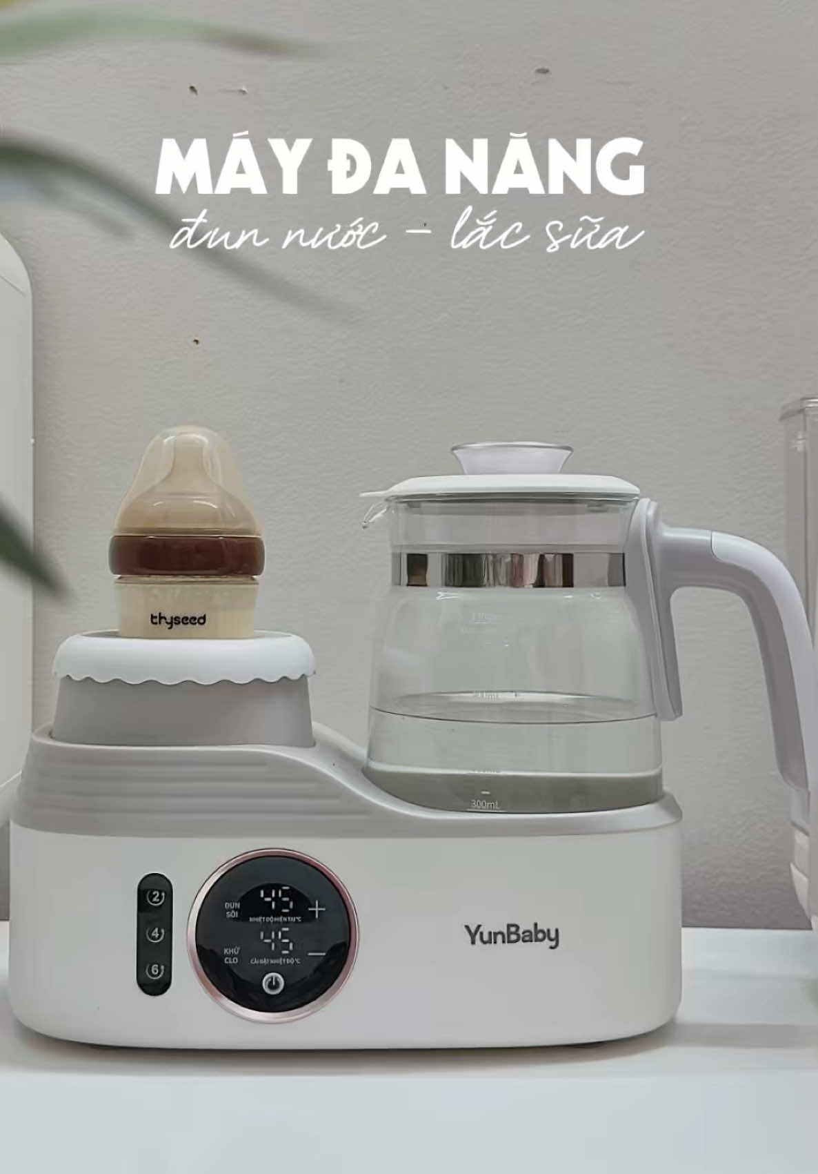 Máy đun nước + lắc sữa. Pha sữa chưa baoh nhàn đến thế 💯💯💯 #yunbaby #maydunnuocphasua #maylacsua #mebimsua #mebimreview 