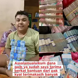 Assalamualaikum dan again-nya sudah saya terima berkat bantuan dari Pak Kyai Terimakasih banyak #pesugihan #nyata #halal #jarakjauh #buktinyata #alhamdulillah #viral #uanggaibhalal #terding #topikhariini #15svines 