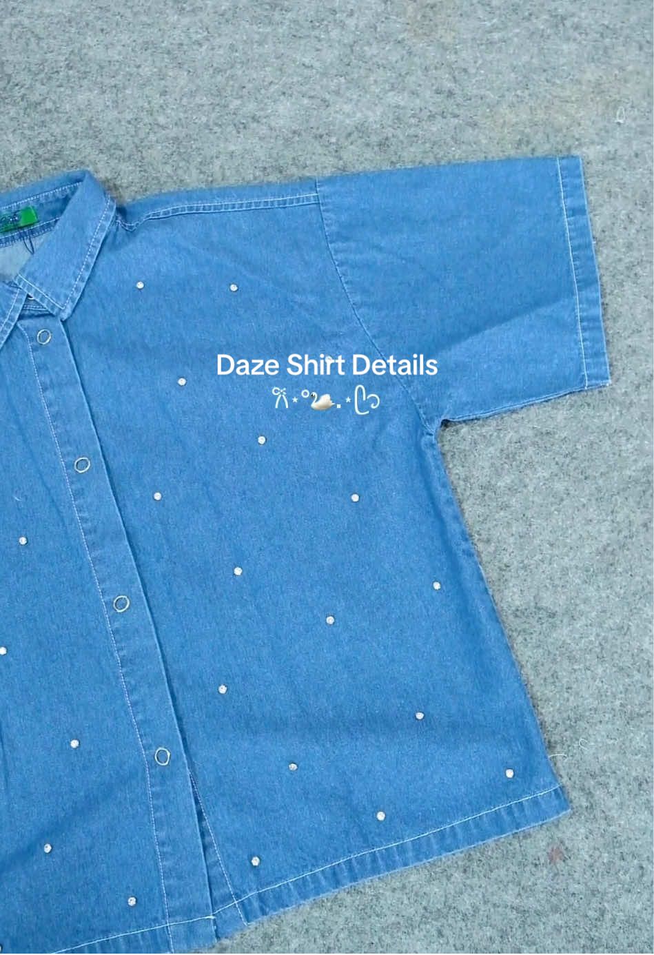 Daze Shirt Details👀✨ #byroo #denimbybyroo #behindtheblinks #outfitideas #outfitcheck #trend #xyzbca #fyp 