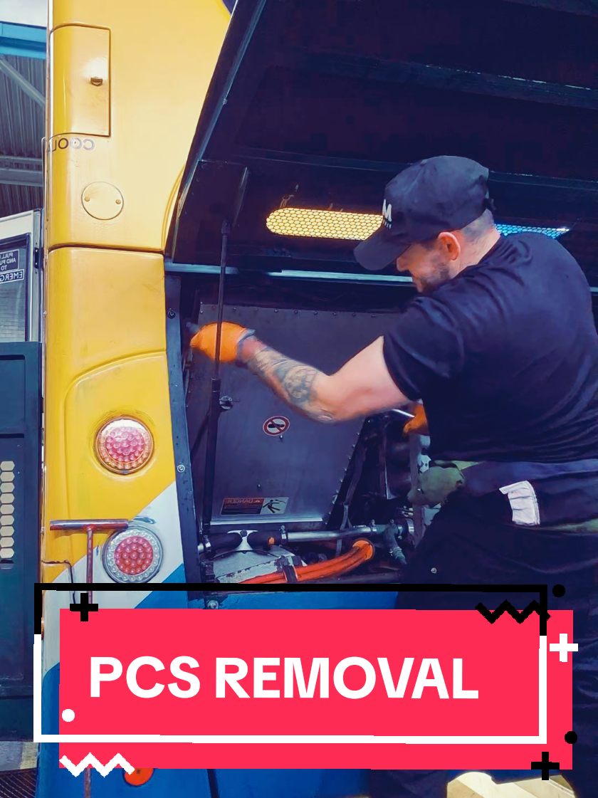 Power conversion unit removal  . . . #work #bus #mechanic #viral #fyp 
