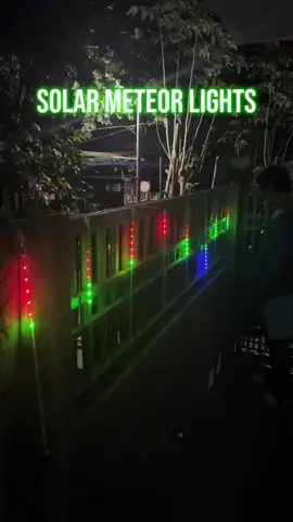 Hanging Solar Meteor Lights Christmas Lights #light #christmaslights #solarchristmaslights #meteorlights #lights #christmaslight #christmasdecor 