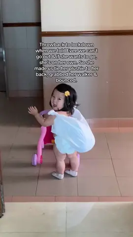 the only thing stopping her was being too short to push the elevator buttons. 