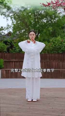 简化24太极拳全程领练（24太极拳配乐音乐） #太极拳 #陈氏太极拳 #中老年运动 #太极 