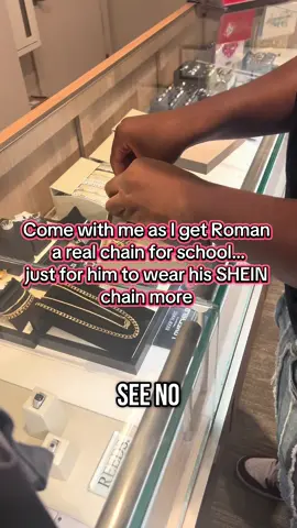 I’m so happy I got him a real necklace b/c that SHEIN one broke into pieces already but he already ordered another one 😂😂 #sheinoutfits #sheinoutfits #sheinhaul #sheinkids 