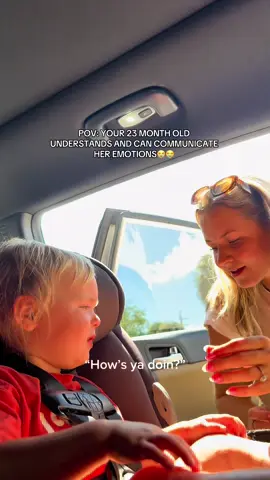 Honestly, such a mom win moment for me 😭 We’ve been working on identifying and communicating emotions and moments like this remind me how important it is even when it seems like working on things like this so young is silly. #toddlermom #MomsofTikTok #momlife #toddlerlearning #earlychildhoodeducation 