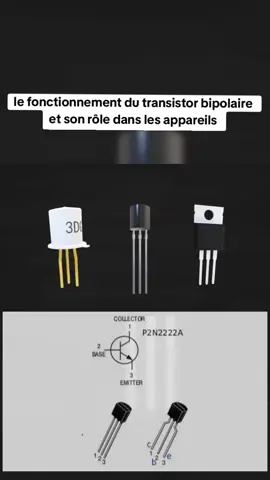 le fonctionnement de transistor bipolaire et son rôle dans les appareils électroniques #transistor #transistorbipolaire #views #fyp #pourtoii 