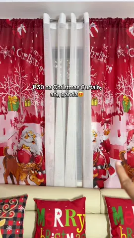 Yes po 30 pesos lang to😍#christmascurtain #curtainchristmasdesign #curtains 