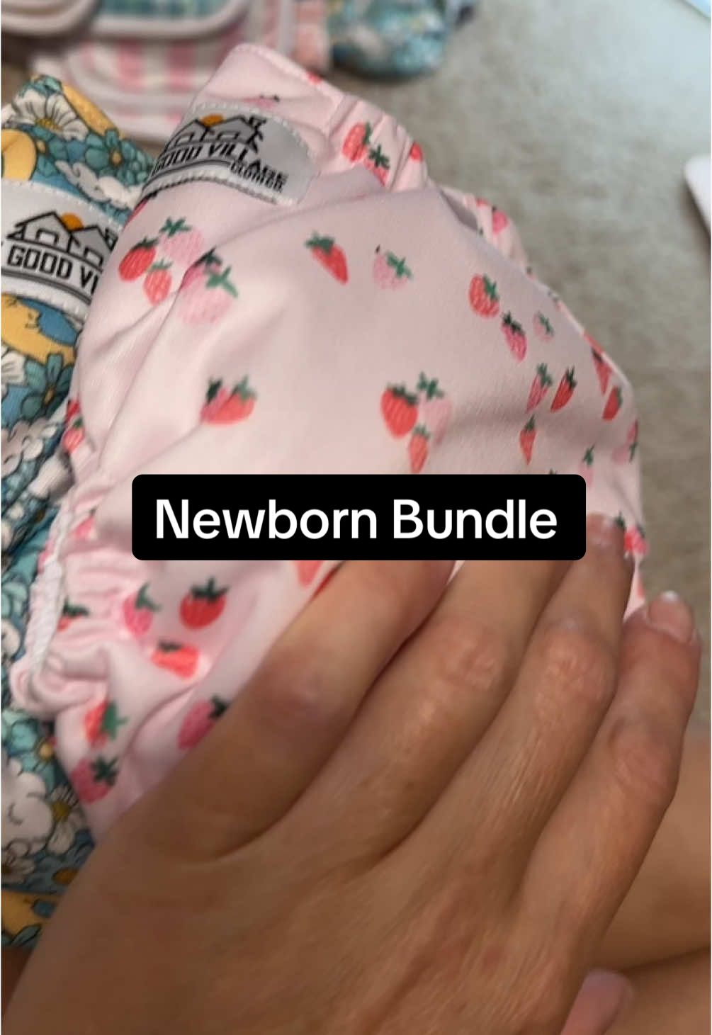 Starting cloth diapering a newborn? This is the low-stress, high-cute way to do it. 🍼💚 Part of our 3 Cheers for 3 Years Sale 🎉  #ClothDiapering #EcoMomLife #TheGoodVillageClothCo #MomTok #BabyMustHaves #LowWasteLiving