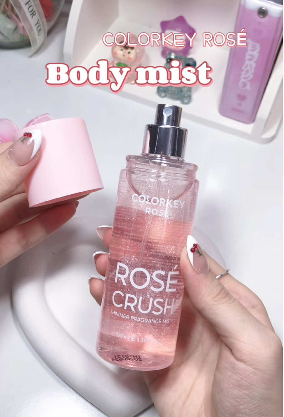 Vừa thơm vừa lấp lánh, mấy bà đã thử chưa ✨🙆‍♀️ #bodymist #colorkeyrosé #rosécrush  #reviewdoxinh #viralvideo 