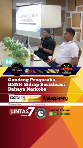 Gandeng Pengusaha, BNNK Sidrap Sosialisasi Bahaya Narkoba #fyp #sidrap #narkotik #sulawesiselatan 