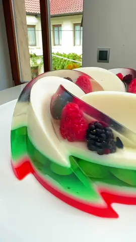 Let´s Make Creative Fruit Jelly Cake ❤️  #jelly #dessert #satisfying 