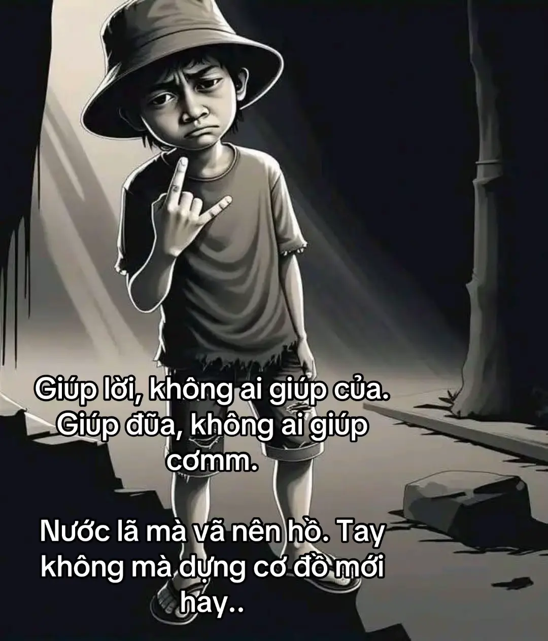 Giúp lời, không ai giúp của Giúp đũa, không ai giúp cơm