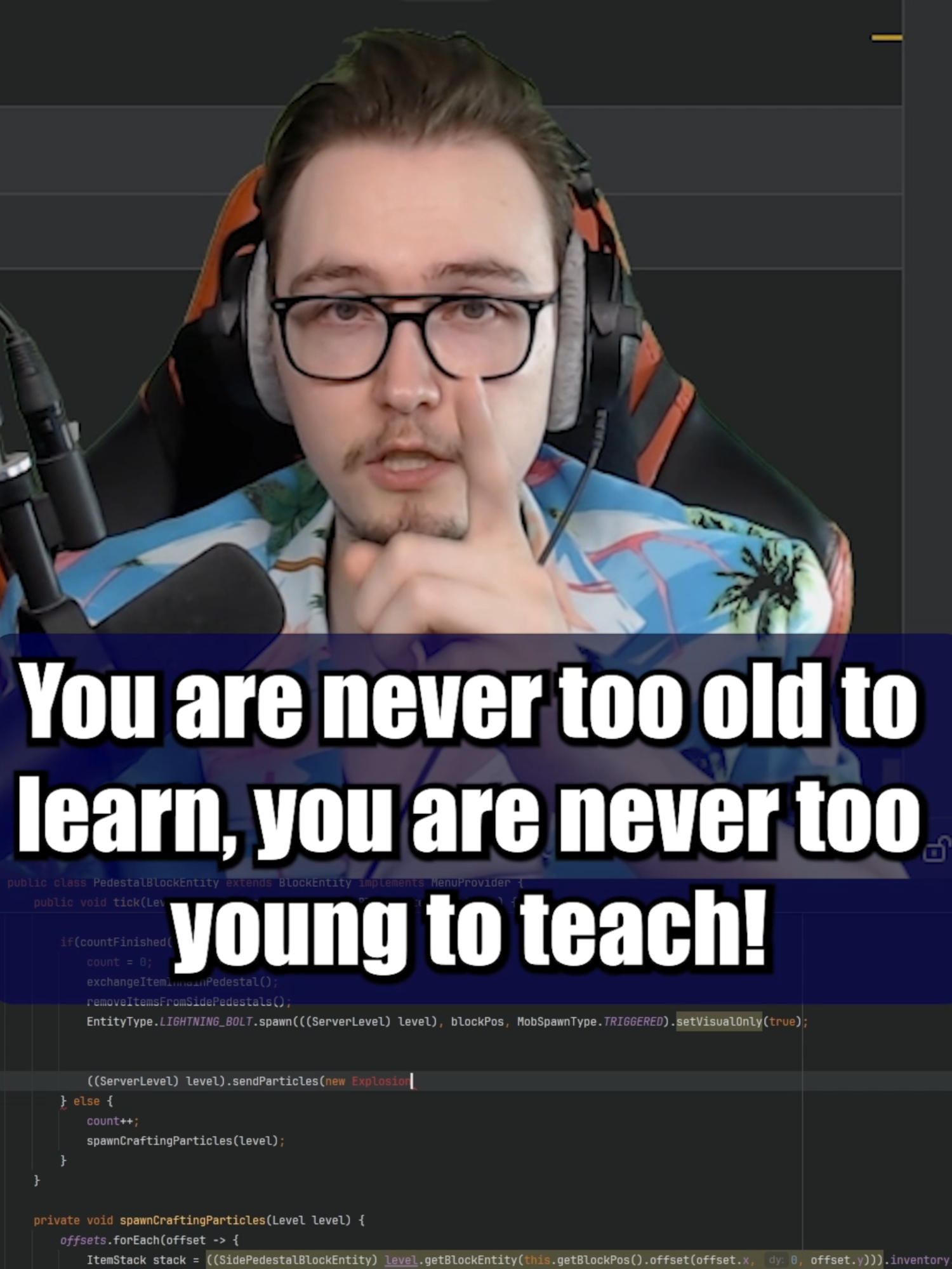 You Are Never Too Old To Learn, You Are Never To Young To Teach! #streamerclips #streamer #programming #programmingtips #codingtips #moddedminecraft #modding #gamingstreamer #twitchstreamer #GamingOnTikTok #funnyclips #selfhelp
