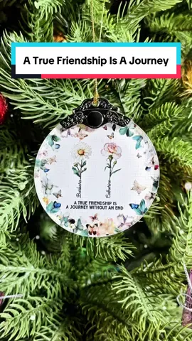 A keepsake that says your friendship is rare and timeless 🎄💐 #macorner #glassornament #friendshipgoals #besties