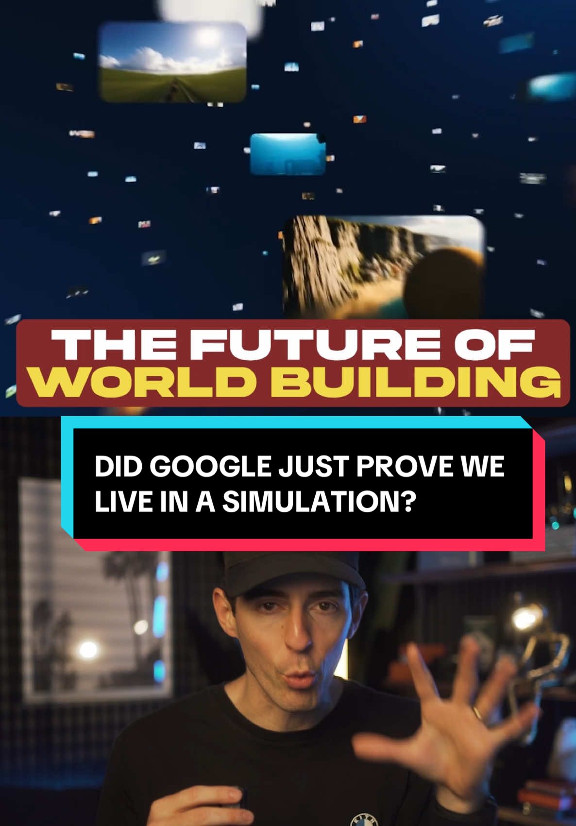 Google just released an AI world builder, Genie 3. Does this prove we live in a simulation? #ai #artificialintelligence #Tech #techtok #technology #future #futuretech #simulation #google #genie