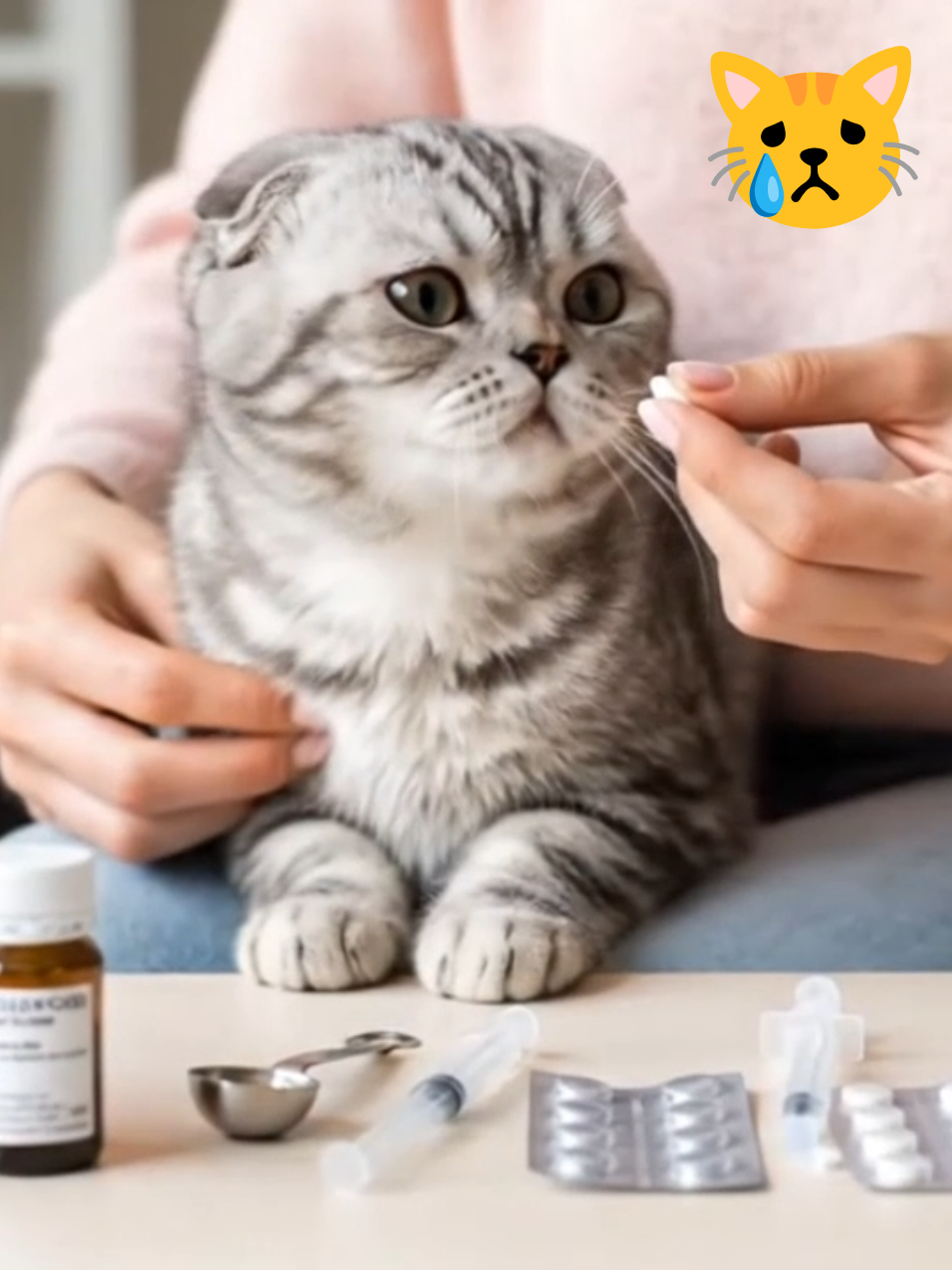 Cepet sembuh yaa, cing 😿🥹 #cutecat #cat #catlover #ai #veo3 