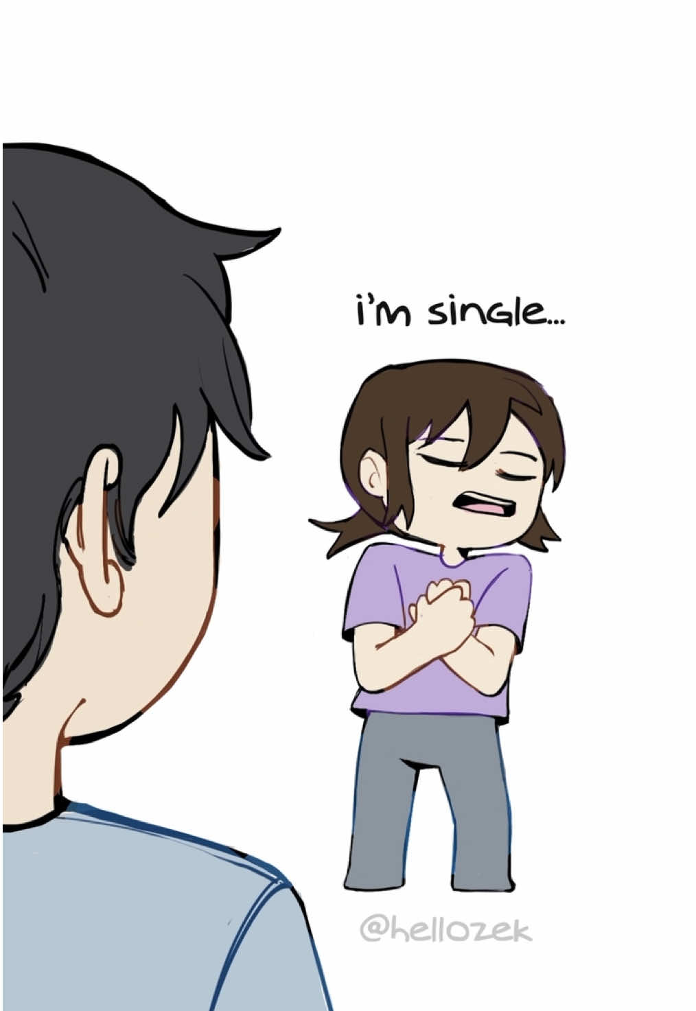 Since we are both single… ehhee🤭  #animation #foryou #silly #relatable #single 