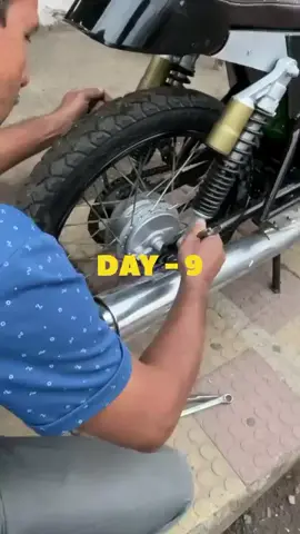 DAY - 9 od CONVERTING My Brand New Splendour into a CAFE RACER & #viral #hero #splendour #modified#splendour #guri__status 