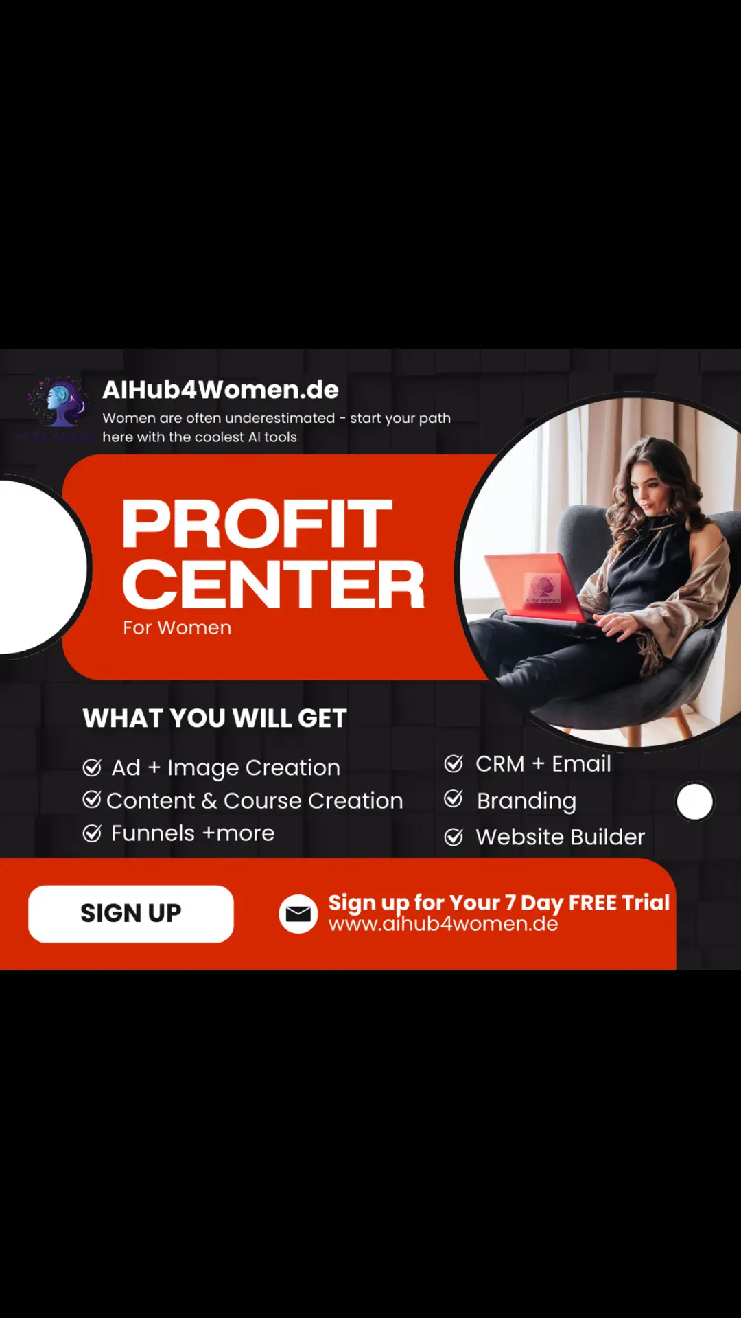 🚀 Calling all visionary women entrepreneurs! Turn your bold ideas into a thriving 6-figure brand—effortlessly. 💡 Our all-in-one AI platform handles design, automation, and scaling, so you can focus on building your empire. No more juggling tools, just unstoppable growth. Ready to revolutionize your business? 🌟 👉 Explore now: https://aihub4women.de #WomenWhoLead #AIPoweredBiz #ScaleWithEase #DreamBigGrowBigger