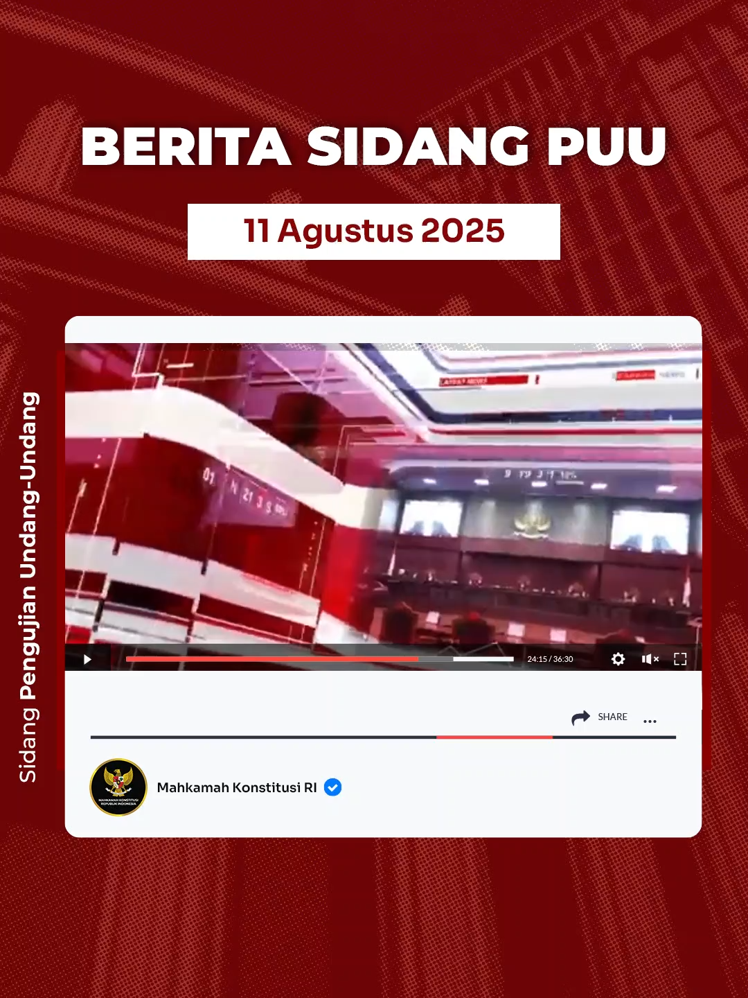 Benarkah jaksa tidak bisa langsung diperiksa oleh polisi? Ahli dari Pemohon, Syamsudin, menyoroti aturan yang mengharuskan izin Jaksa Agung untuk memeriksa jaksa. Menurutnya, hal ini berpotensi menghambat penegakan hukum dan menciptakan ketidakpastian, terutama dalam kondisi mendesak. Pendapat ini ia sampaikan dalam sidang uji UU Kejaksaan di MK, Senin (11/8). Simak keterangan lengkapnya di YouTube Mahkamah Konstitusi RI ya #Courtizen! #MengawalKonstitusi #salaMKonstitusi #MKRI