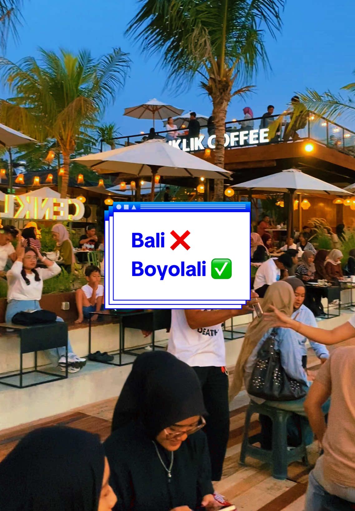 Vibesnya udah kek di Finns beach club nggak sih? 🤣🤣 Boyolali rasa Bali 😍 #fyp #boyolali24jam #boyolalihits #wadukcengklikboyolali #cenklikcoffee 