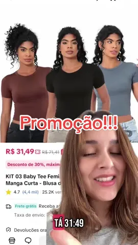 Promoção!!! #tshirt #tiktokshop #viral #viraltiktok 