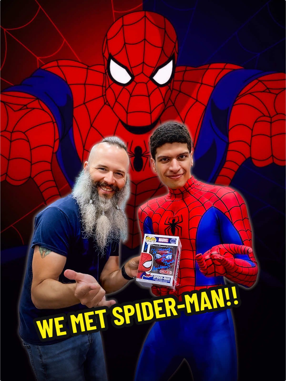 Replying to @KING TANAKA IT WAS TRULY AN HONOR MEETING CHRISTOPHER DANIEL BARNES AND WAS HAPPY TO SHARE THE SPOT LIGHT WITH @Gabby @Dave @Alyssa Rose 😊😊 @GalaxyCon  @Marvel Entertainment @Disney+ BRING HIM BACK AS SPIDER-MAN!!! #spiderman #spidermancosplay #cosplay #marvel #celebrity 