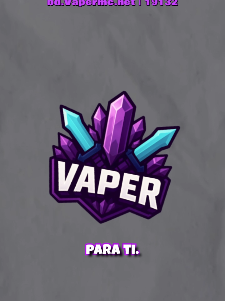 ¡Únete al servidor de VaperMC! te estaremos esperando  #servidoresdeminecraft #minecraftjava #minecraftbedrock #minecraftespañol #fyp 