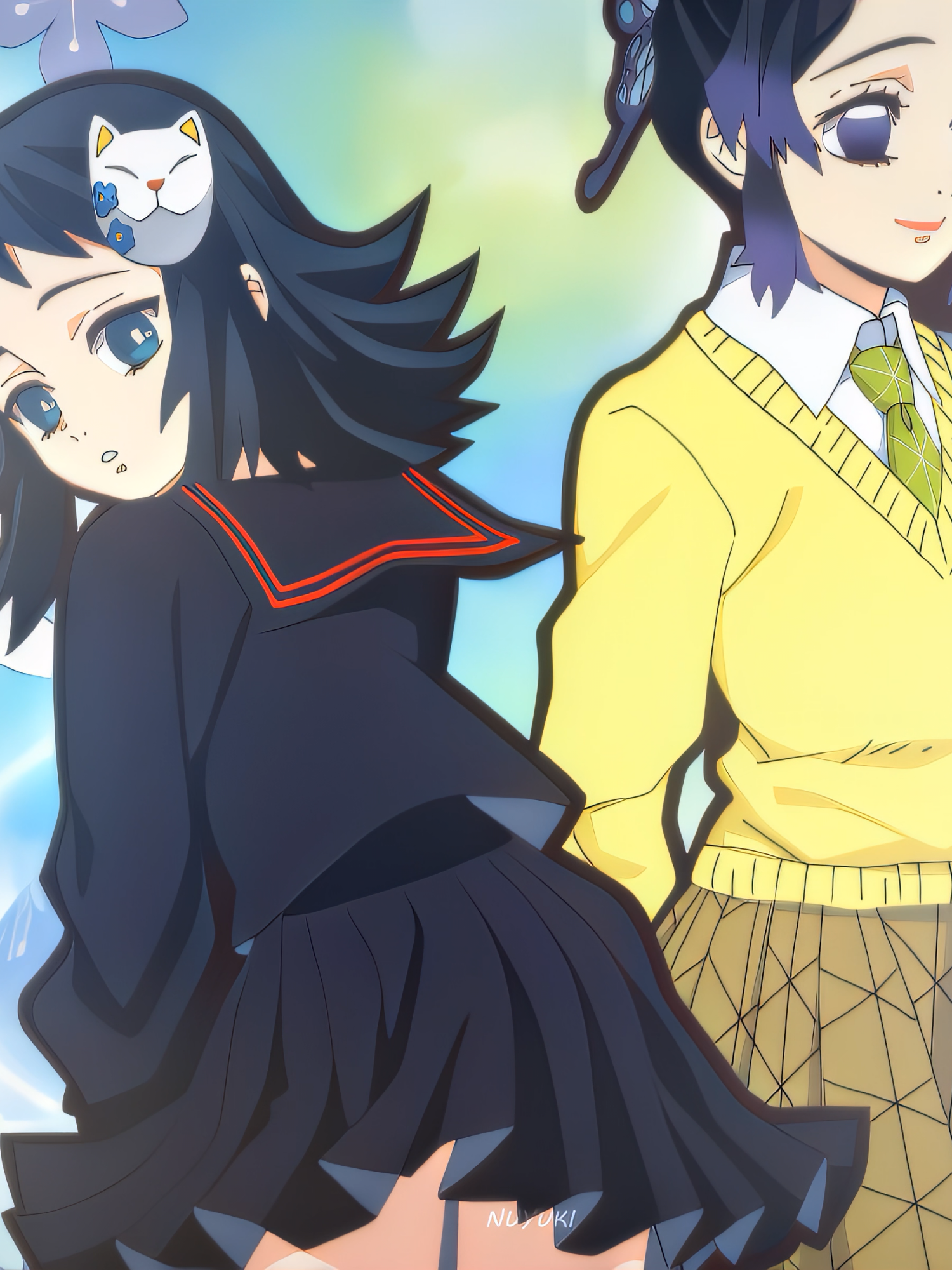 tomioka sensei protects the girls from zenitsu😱 #zenitsu #tomioka #shinobu #demonslayer #kimetsunoyaiba