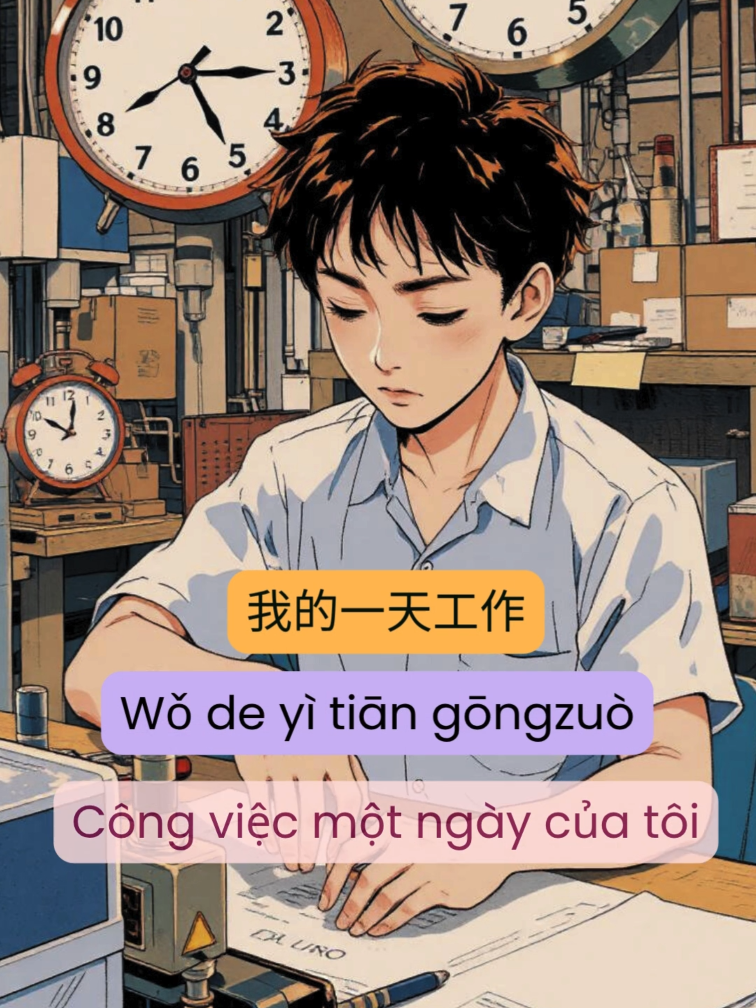 你的工作是什么？你喜欢它吗？ Nǐ de gōngzuò shì shénme? Nǐ xǐhuān tā ma? Công việc của bạn là gì? Bạn có thích nó không? 🤔 #tuvungtiengtrung #cunghoctiengtrung #tiengtrunggiaotiep #xuexiao #hsk #study #viral #xuhuong #tuvung #hanngu #tiengtrungcongxuong