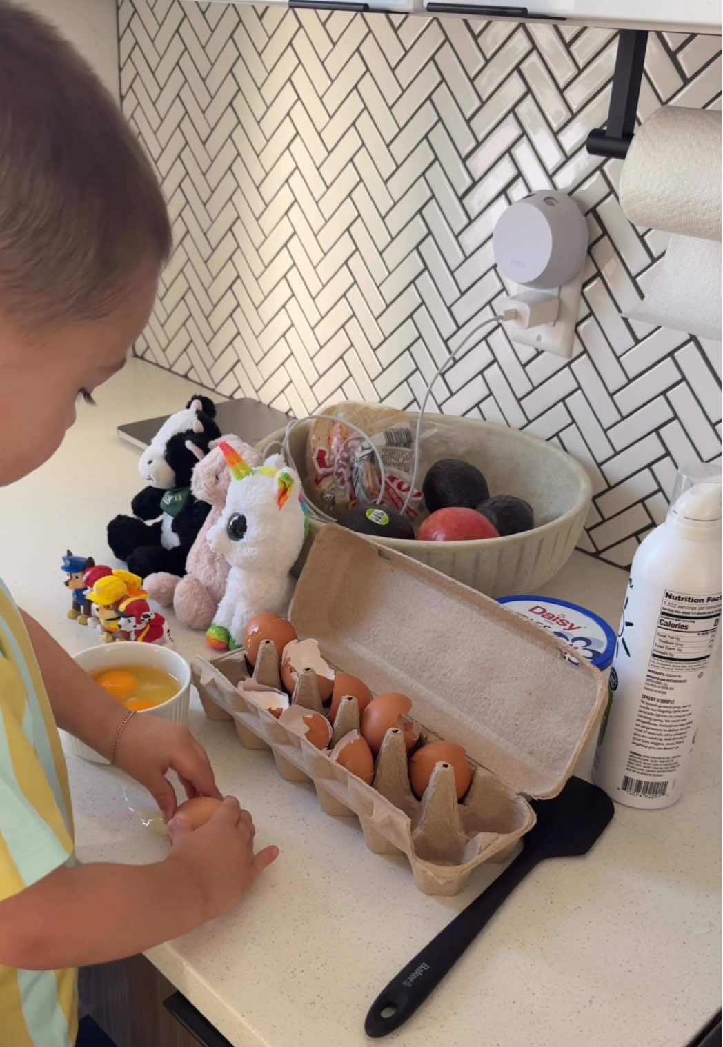 Taking things slow and seeing the world through his eyes truly reminds me how magical everyday is. So lucky to be his mom! @COZYS Blankets #cookwithme #toddlermama #slowmornings #matchingpajamas #mommyandme 