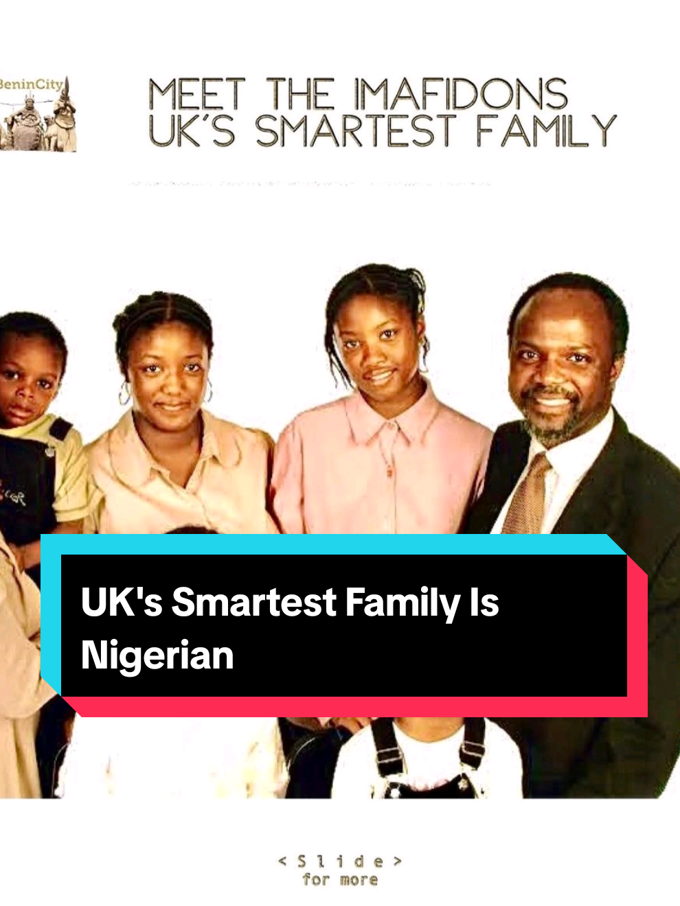 The UK's smartest family is Nigerian. This is the Imafidon family, a family of 7. The parents Dr. Chris and Ann come from Edo State and their five children born in the UK, made huge academic milestones before adulthood. #imafidon #nigeria #edostate #fyp #foryou 