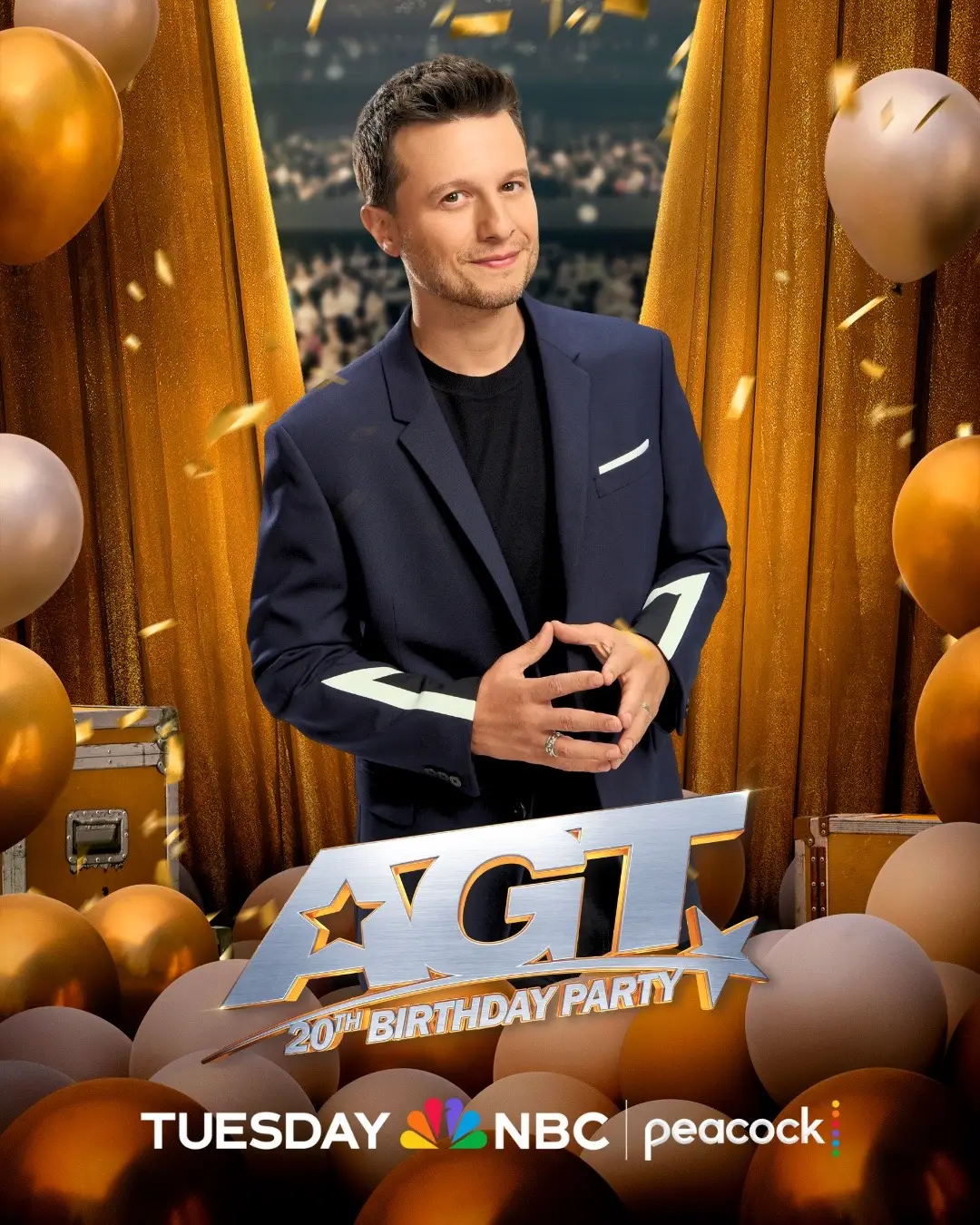 @agt is turning 20! Next year, I’ll buy them a drink. But tonight, they are catching up with me, Terry Fator and more, in honor of this epic milestone!! Watch on @NBC or @Peacock 📺 📱 