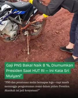 Pemerintah telah menyiapkan skema kenaikan gaji PNS sebesar 8 % dan tambahan tunjangan lembur yang berlaku sejak Januari 2025 melalui PP Nomor 5 Tahun 2024 . Sri Mulyani membuka peluang pengumuman resmi dilakukan oleh Presiden Prabowo dalam pidato kenegaraan jelang HUT RI ke-80 . Deskripsi ini merangkum fakta sekaligus memicu antisipasi publik: Kapan persisnya pengumuman itu dan apakah benar akan terealisasi? #GajiPNSNaik #HUT80RI #SriMulyani #PNS2025 #ASNSejahtera 