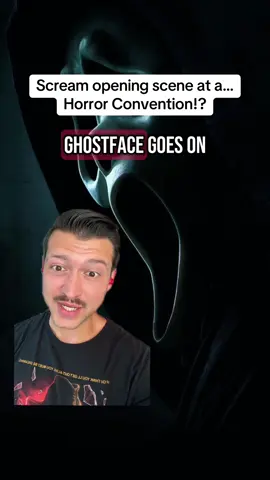 Scream opening scene where Ghostface is at a Horror convention 😱 #scream #ghostface #screammovie #horrortiktok 
