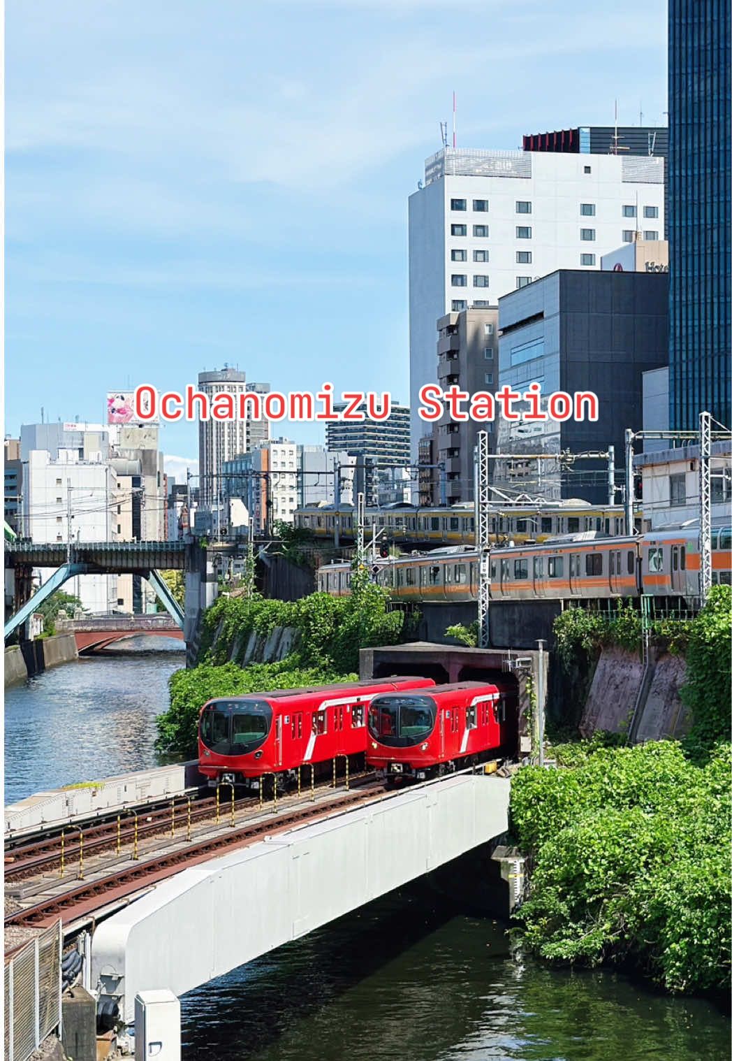 Real-life anime moment. 🚊 In Tokyo? Don’t miss the unique experience of watching these trains pass. 📍Ochanomizu Station 🤳 When planning a trip to Japan, don’t forget to use my code ‘MARXTERMINDKLOOK’ on Klook to enjoy extra discounts on hotels, tours, and activities! #OchanomizuStation #TokyoTrip #JapanTravel #marxtermindtravels 