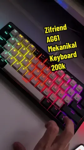 Zifriend AG61 Lagout di 60% ⭐️⭐️⭐️⭐️ #fyp #keyboardasmr #keyboard #zifriend 