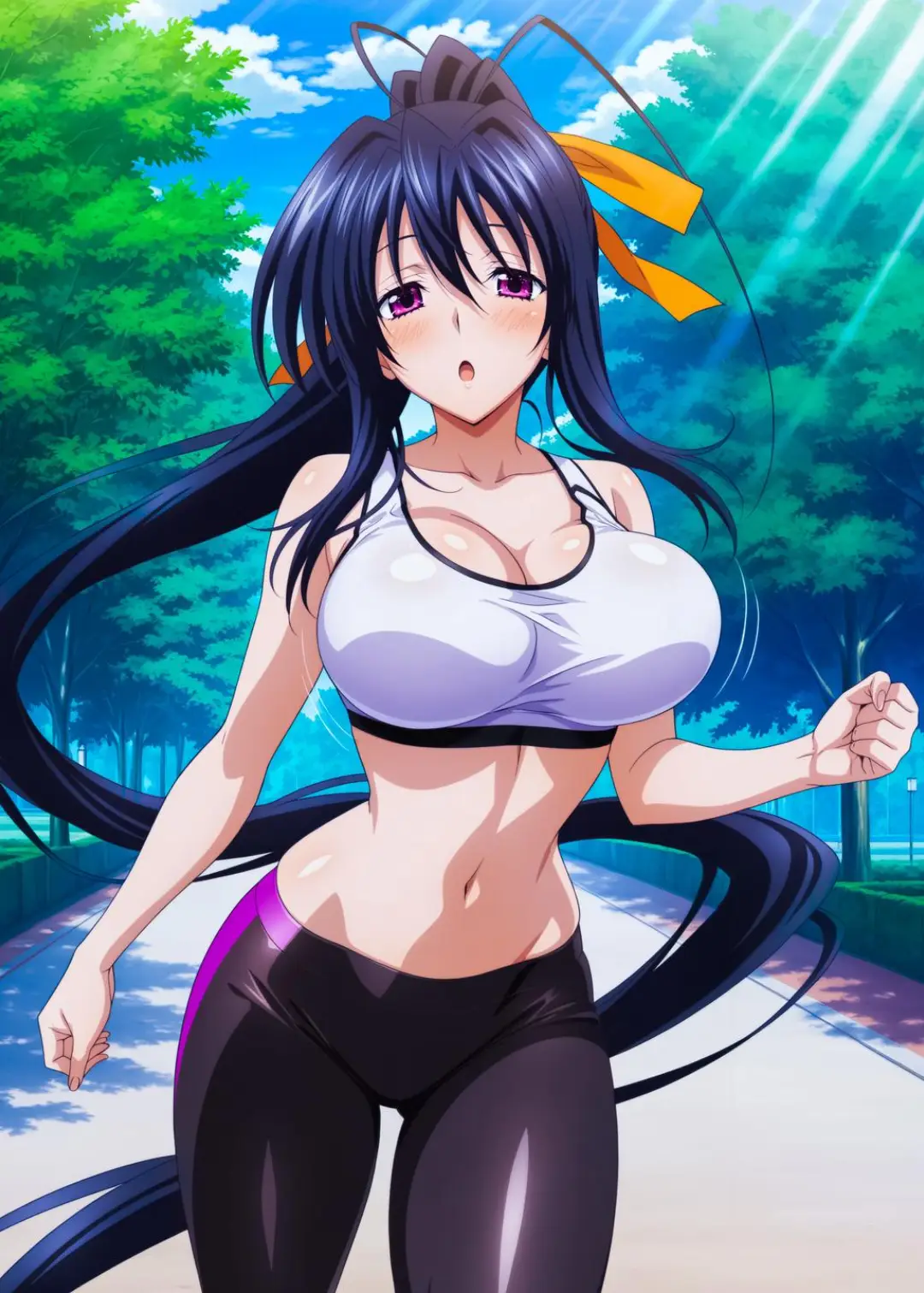 Akeno Himejima Running                          #akenohimejima #highschooldxd #Anime #fyp #editanime #parati 